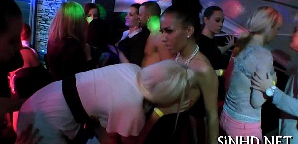  Explicit and brazen group gratifying